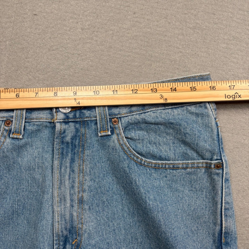 Levis 550 Relaxed Fit Tapered Leg Jeans Mens 32x34 Light Stonewash Blue - Picture 6 of 14